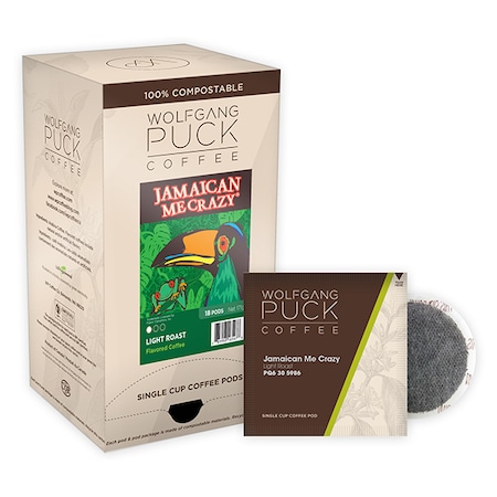 Wolfgang Puck Coffee Jamaican Me Crazy ® Soft Coffee Pods, PK108 PK 016447